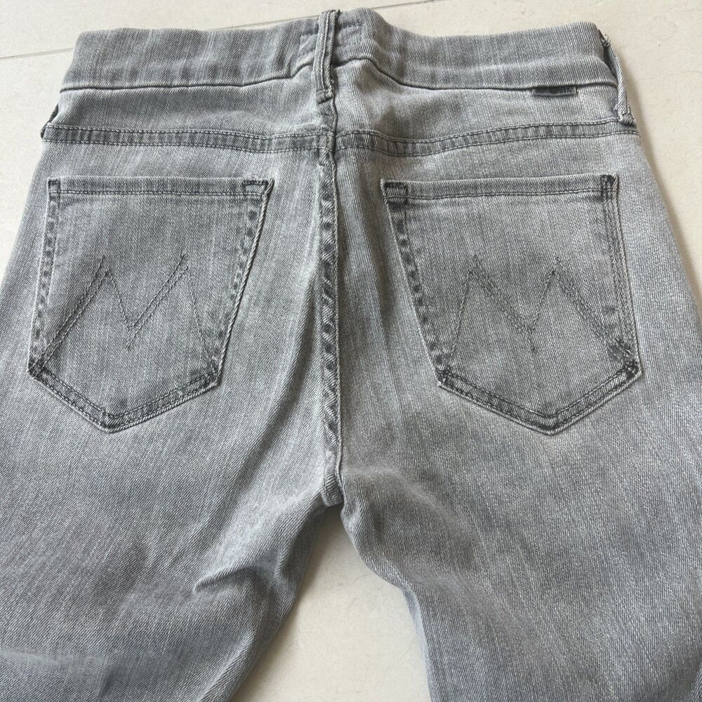MOTHER Jeans The Looker Pop! Jeans Women's Size 24x31 Battleground Gray Skinny - Picture 8 of 9